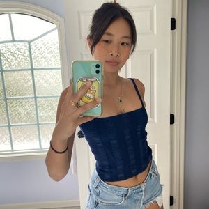 Gimaguas blue knitted tank (perfect condition)